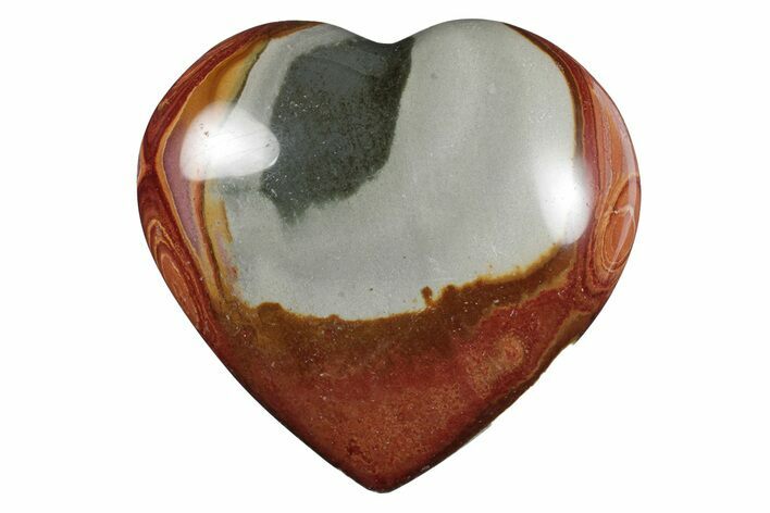 Wide, Polychrome Jasper Heart - Madagascar #277994